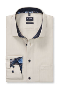 Plain Contrast Modern Fit Shirt