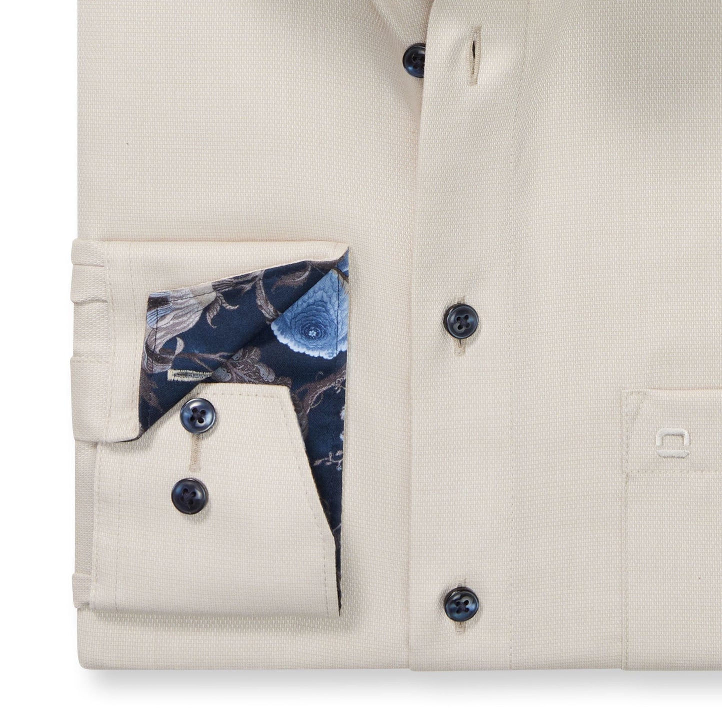 Plain Contrast Modern Fit Shirt