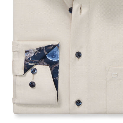 Plain Contrast Modern Fit Shirt
