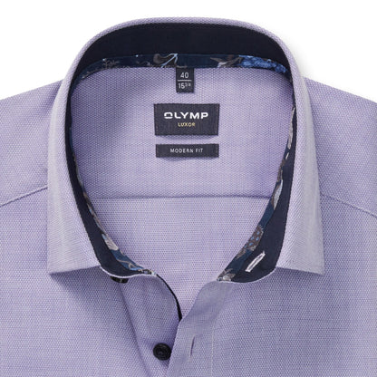 Plain Contrast Modern Fit Shirt