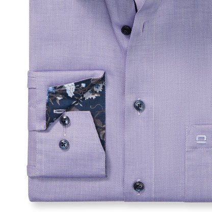 Plain Contrast Modern Fit Shirt