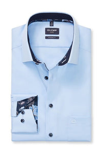 Plain Contrast Modern Fit Shirt