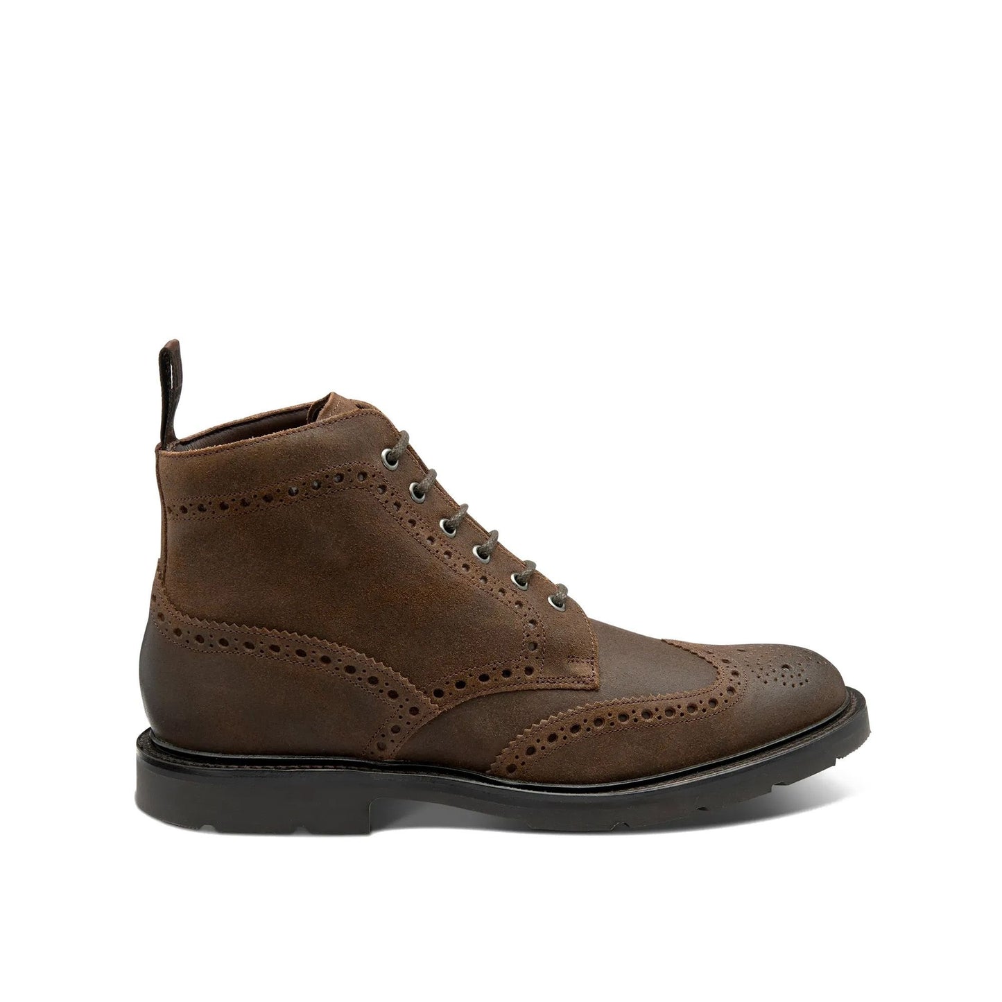 Bude Rough Out Suede Brogue Boot