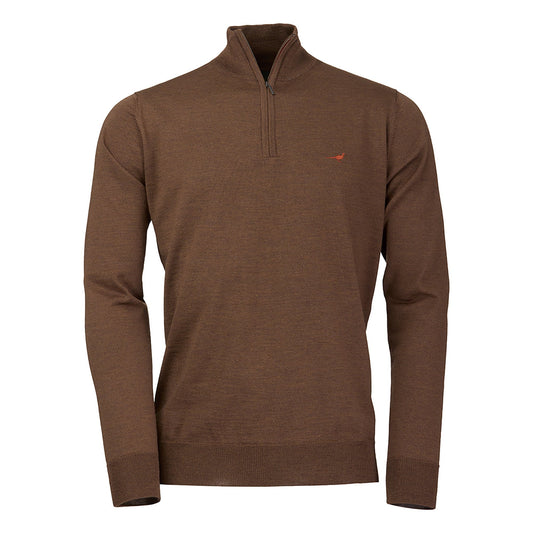 Norfolk Quarter Zip Neck Merino Knit