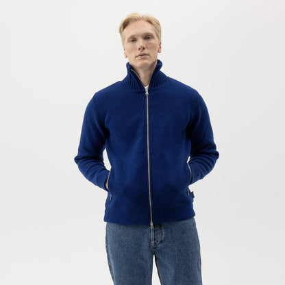 Mans Windproof Full Zip Knit
