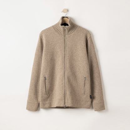 Mans Windproof Full Zip Knit