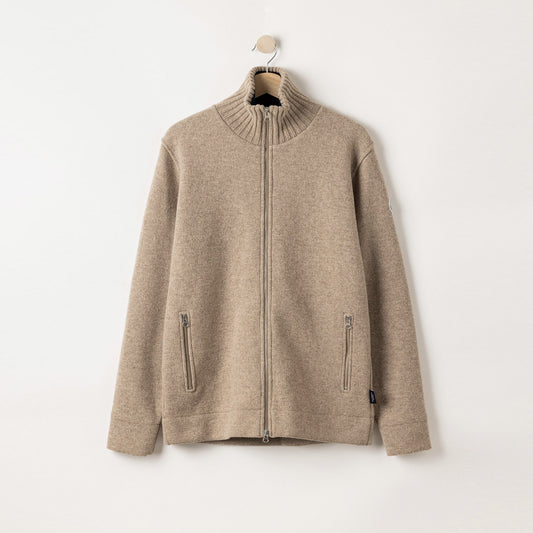 Mans Windproof Full Zip Knit