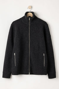 Mans Windproof Full Zip Knit