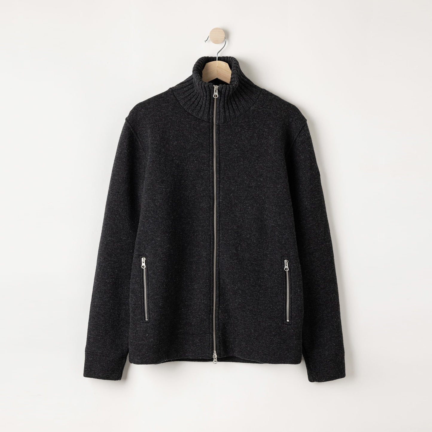 Mans Windproof Full Zip Knit