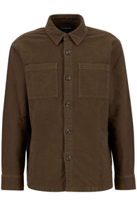 Regular Moleskin Overshirt Dark