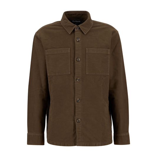 Regular Moleskin Overshirt Dark
