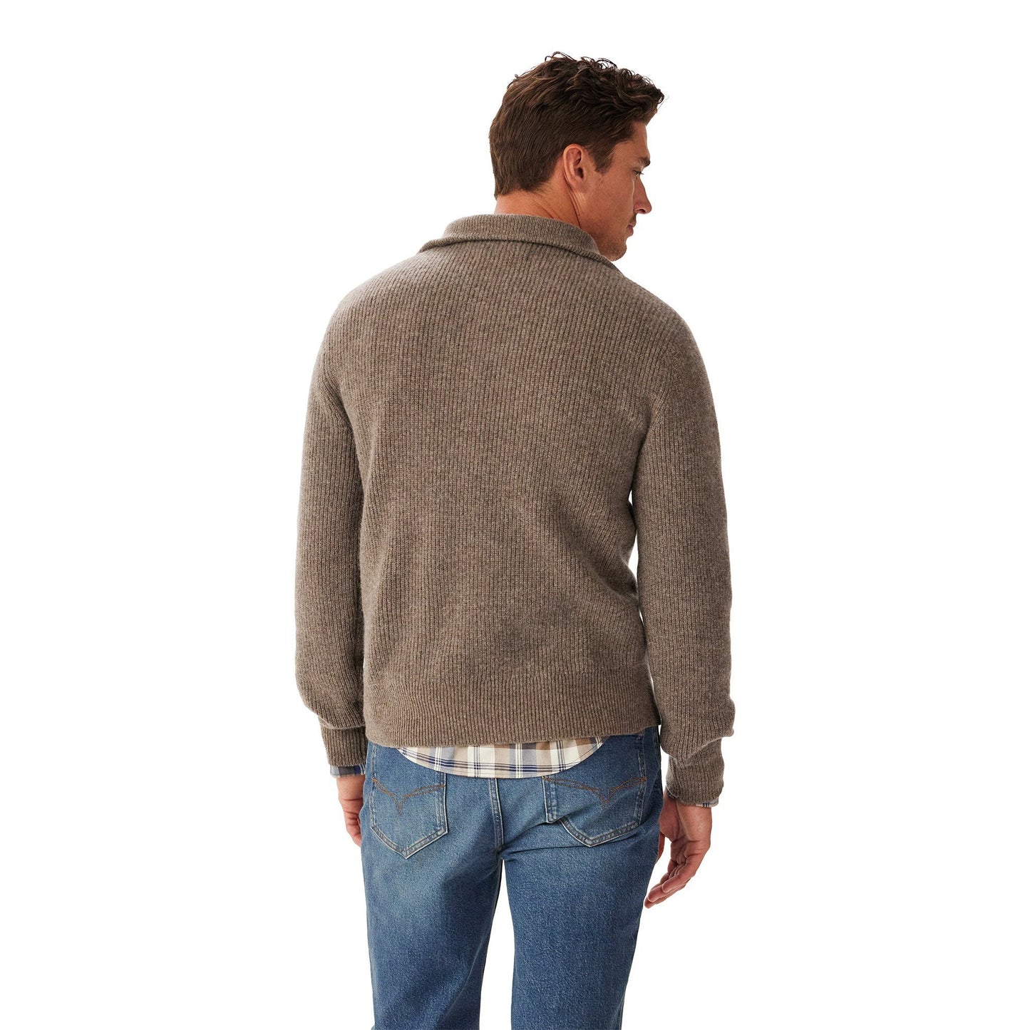 Linton Quarter Zip Lambswool Knit