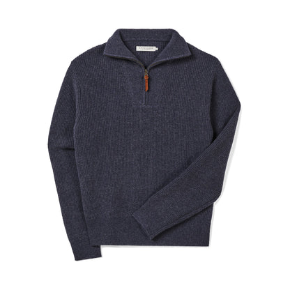 Linton Quarter Zip Lambswool Knit