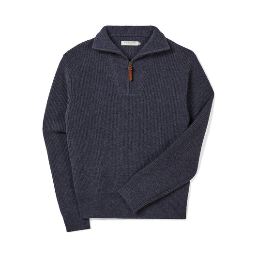 Linton Quarter Zip Lambswool Knit
