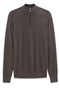 Zip Neck Cotton Cashmere Knit