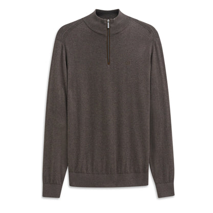 Zip Neck Cotton Cashmere Knit