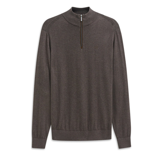 Zip Neck Cotton Cashmere Knit