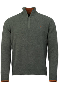 Brompton Quarter Zip Lambswool Knit