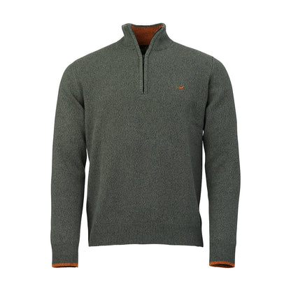 Brompton Quarter Zip Lambswool Knit