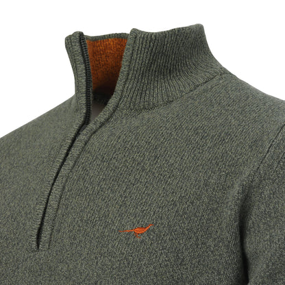 Brompton Quarter Zip Lambswool Knit