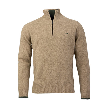 Brompton Quarter Zip Lambswool Knit