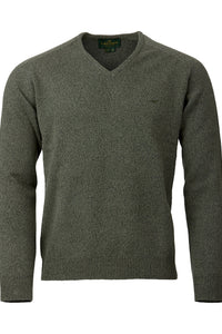 Trent V- Neck Lambswool Knit