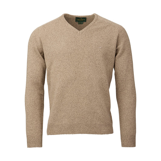 Trent V- Neck Lambswool Knit