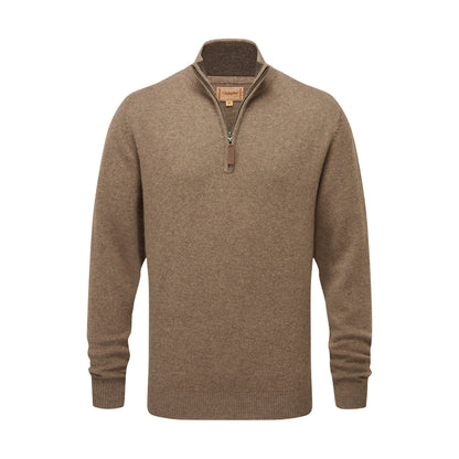 Lewis Lambswool Quarter Zip Jumper