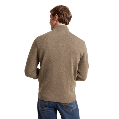 Lewis Lambswool Quarter Zip Jumper