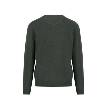 Merino Cashmere Vee Neck Knit