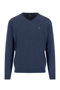Merino Cashmere Vee Neck Knit