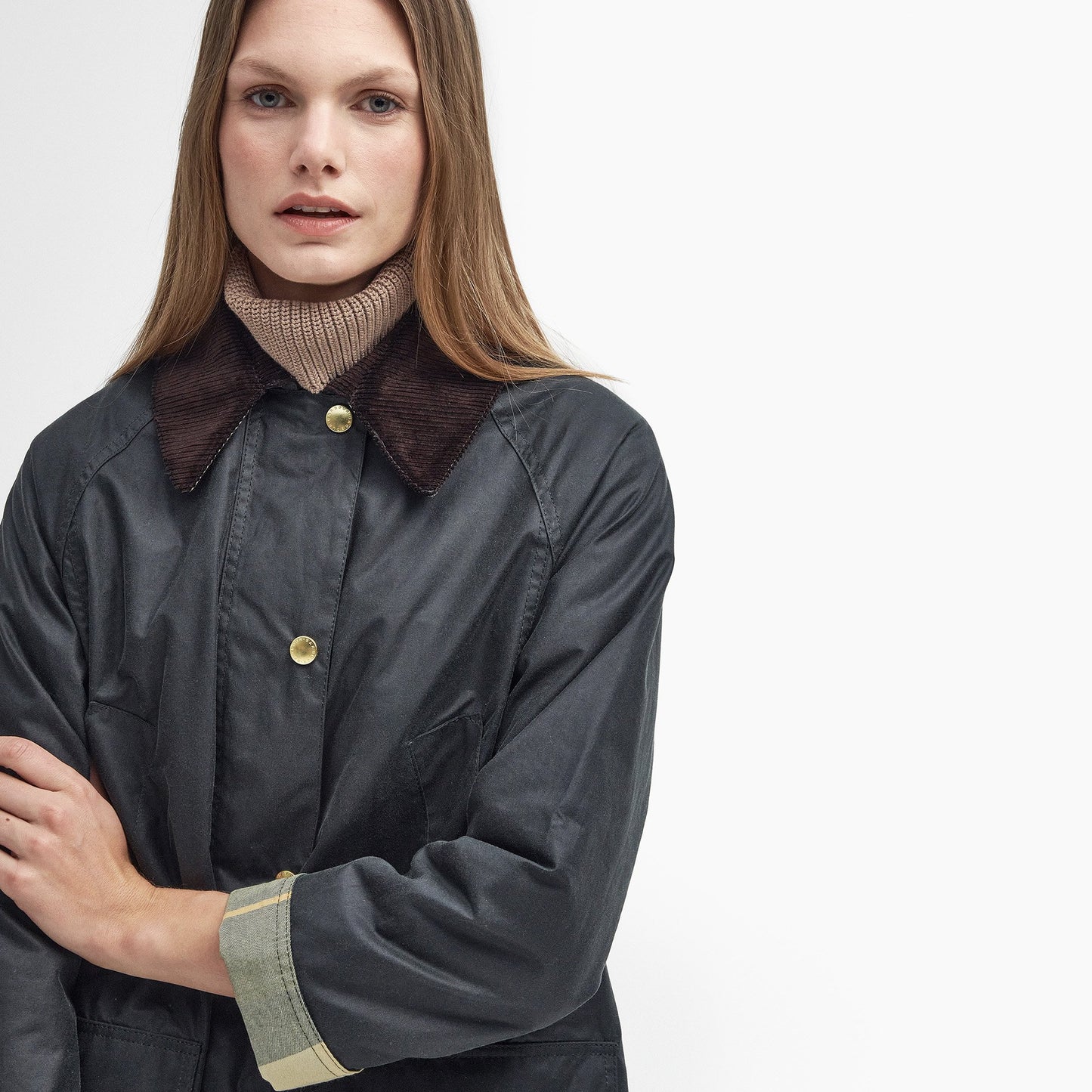 Long Beadnell Wax Jacket