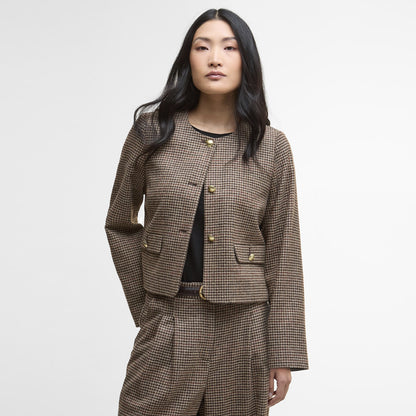 Corina Collarless Tailored Jacket