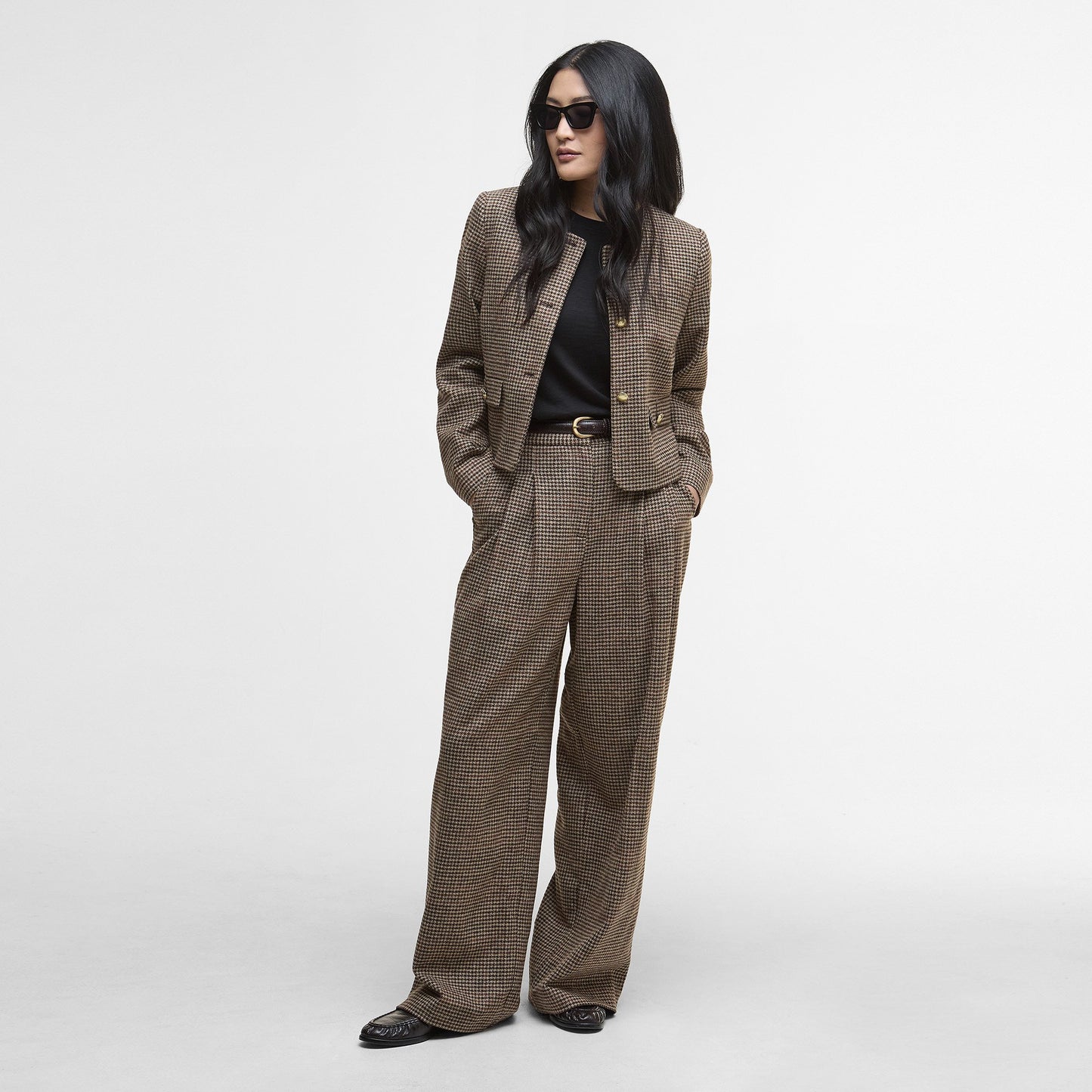 Corina Collarless Tailored Jacket