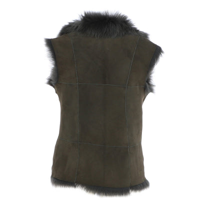Suede Toscana Fur Trim Gilet