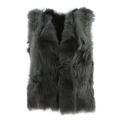 Suede Toscana Fur Trim Gilet