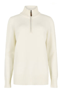Markham Zip Neck Knit Sweater