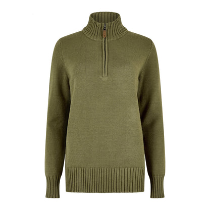 Markham Zip Neck Knit Sweater