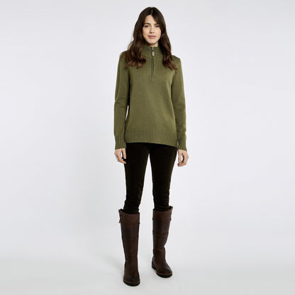 Markham Zip Neck Knit Sweater