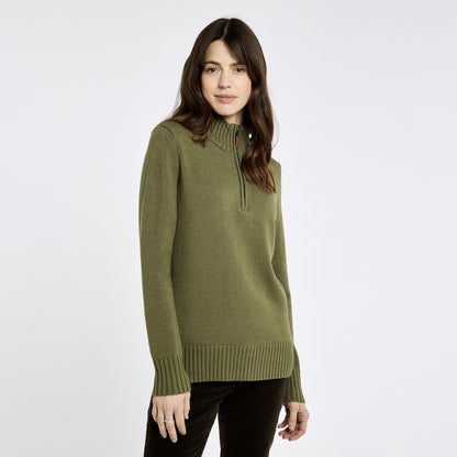 Markham Zip Neck Knit Sweater