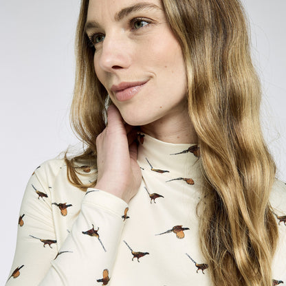 Reynolds Pheasant Mock Neck Top
