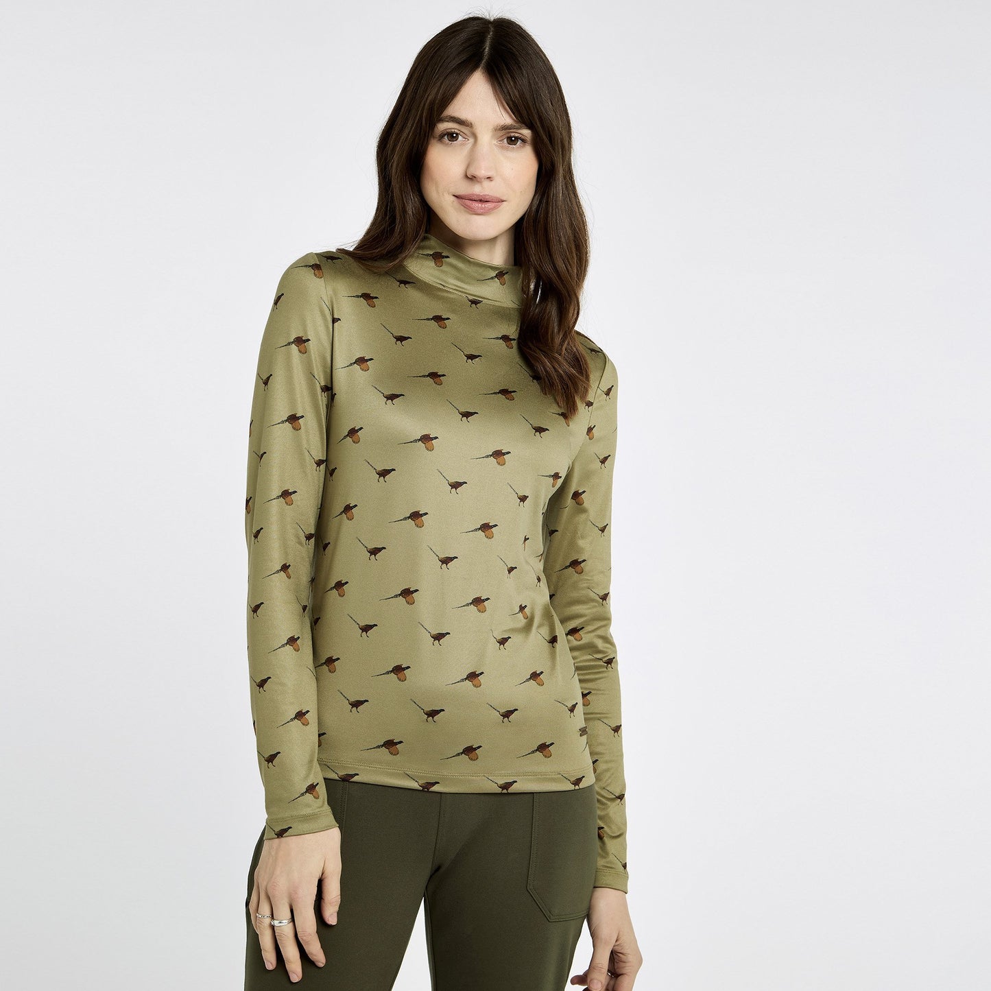 Reynolds Pheasant Mock Neck Top