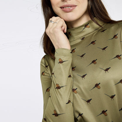 Reynolds Pheasant Mock Neck Top