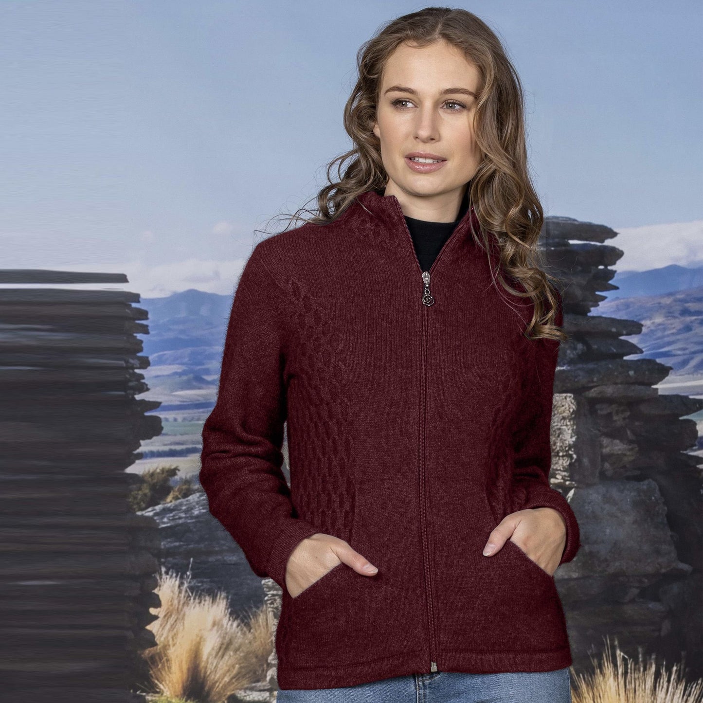 Possum Merino Honeycomb Jacket