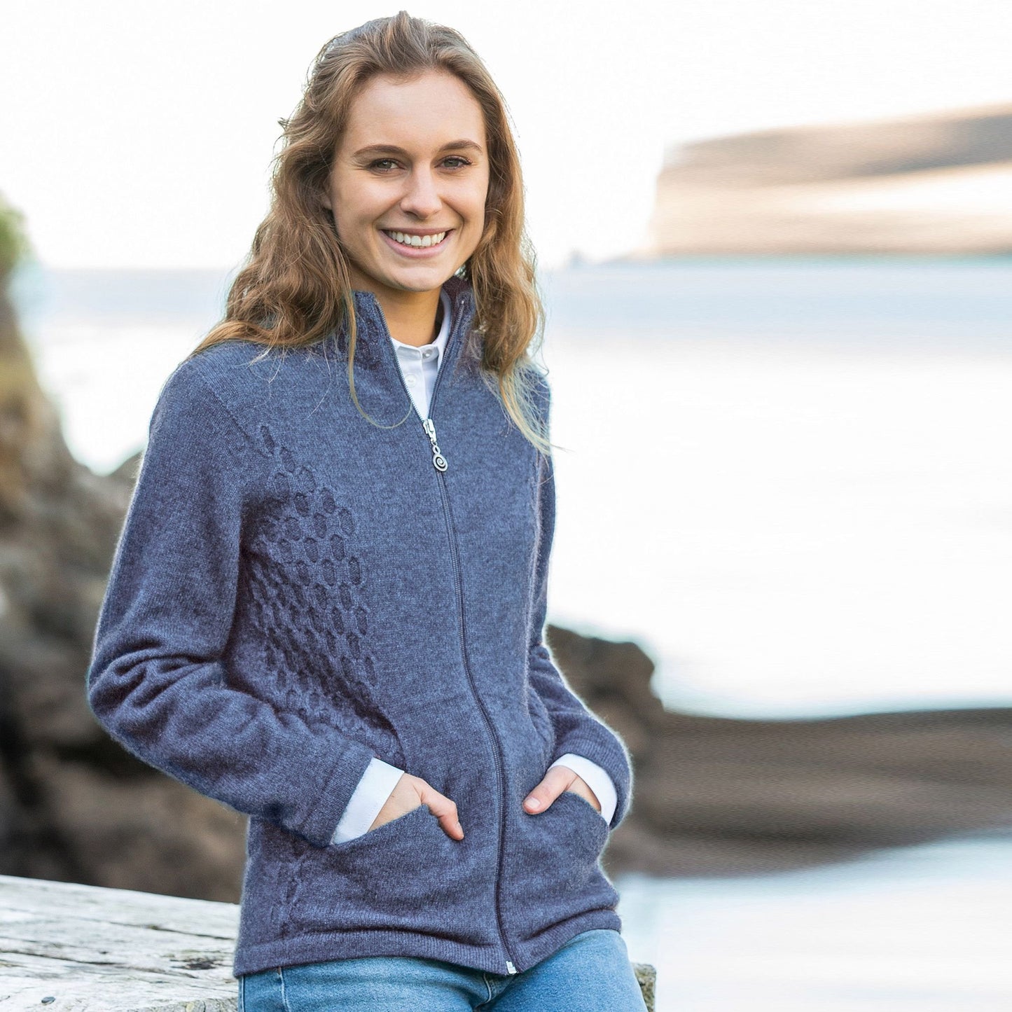 Possum Merino Honeycomb Jacket