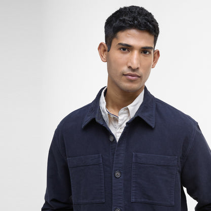Regular Moleskin Overshirt Dark