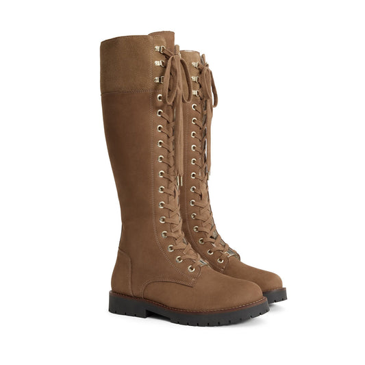 Anglesey Knee High Sheepskin Boots