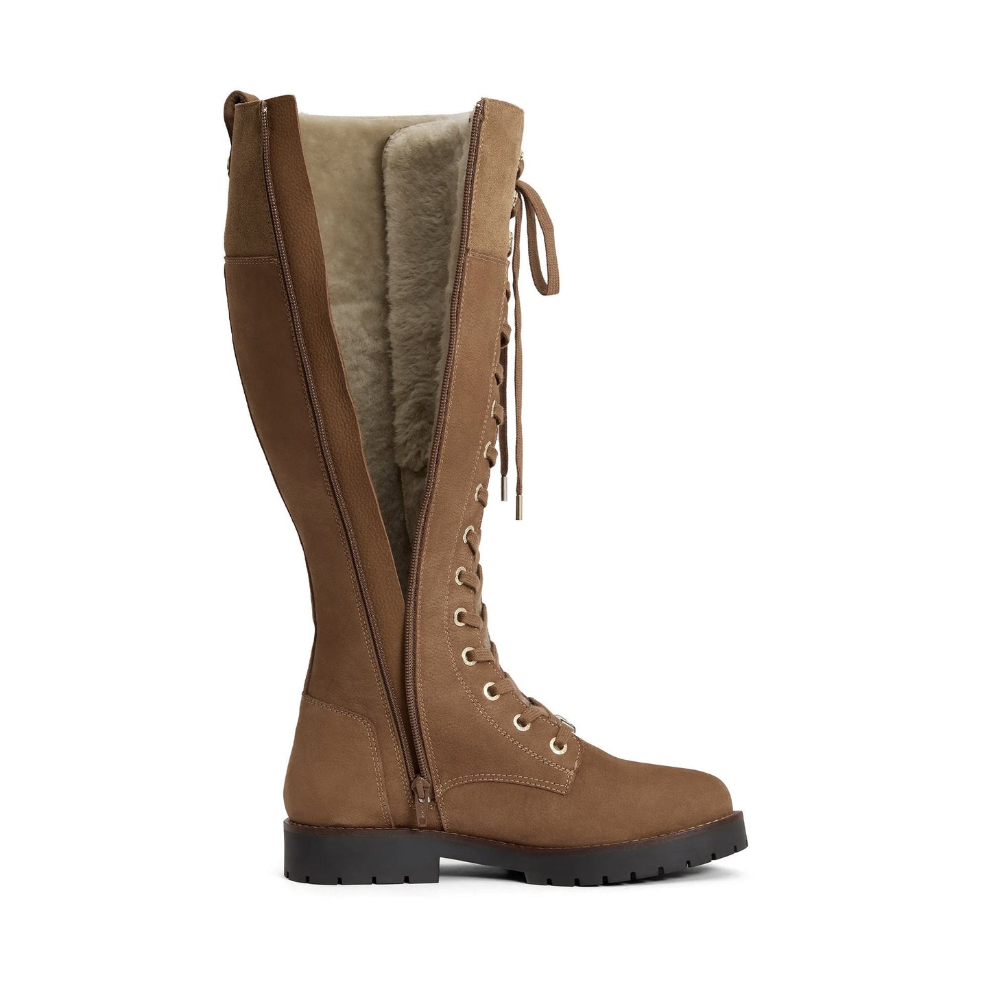 Anglesey Knee High Sheepskin Boots