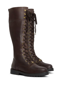 Anglesey Leather Knee High Boots