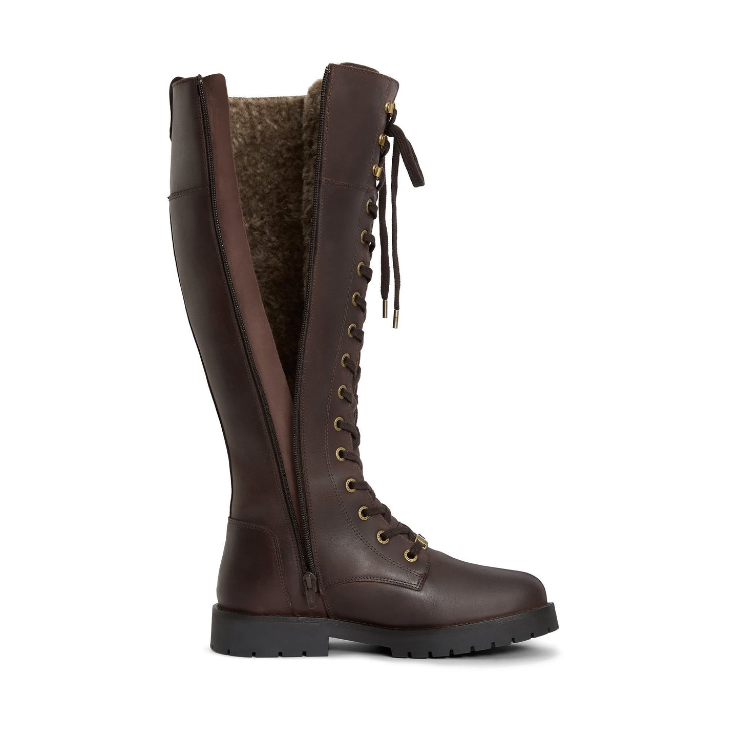 Anglesey Leather Knee High Boots